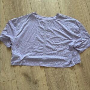 Lululemon Light Purple Crop Top
